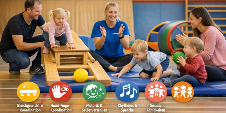 🤸‍♀️👶 Eltern-Kind-Turnen beim TV Hude – spielerisch bewegen, gemeinsam wachsen