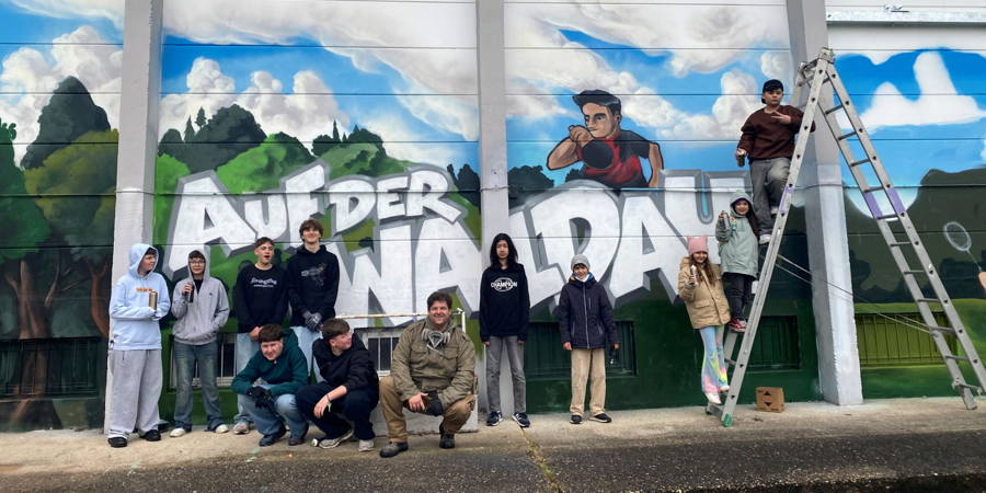 Vom „ZEMENT“ zum Gemeinschaftswerk - Graffiti-Projekt an der Karl-Wolz-Halle