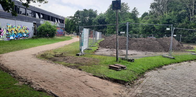 Behelfsweg zum TuS ist eingerichtet