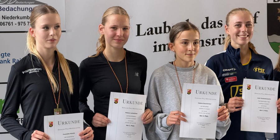 Abteilung Leichtathletik - Franziska Schulz wird Rheinland-Pfalz-Meisterin im Crosslauf