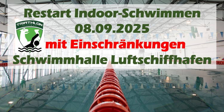 Restart Indoor-Schwimmen am Luftschiffhafen