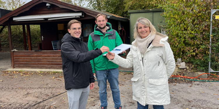 Unser Flutlicht ist fertig!