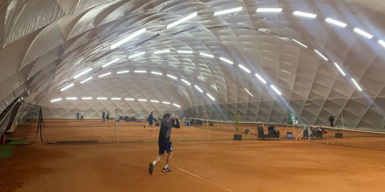 Hallenaufbau am 13.09.