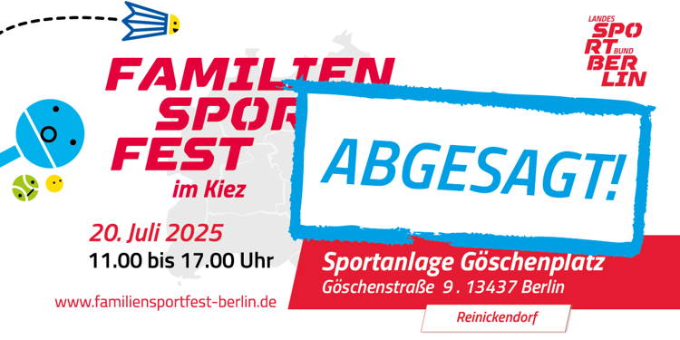 Kiezfest am 20.07. abgesagt