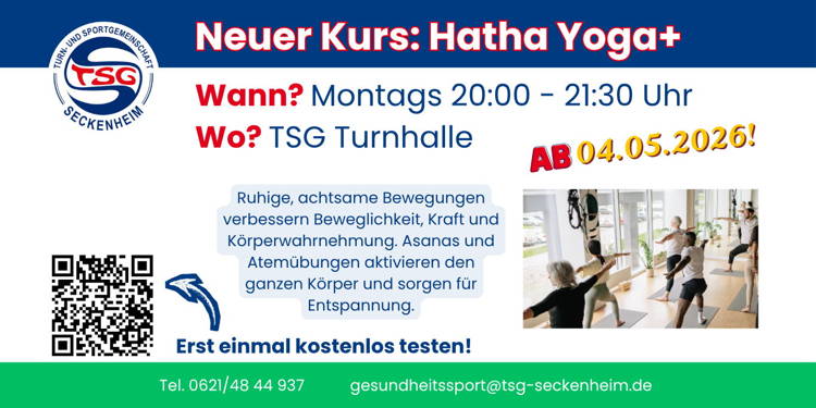 Neuer Kurs - Hatha Yoga+
