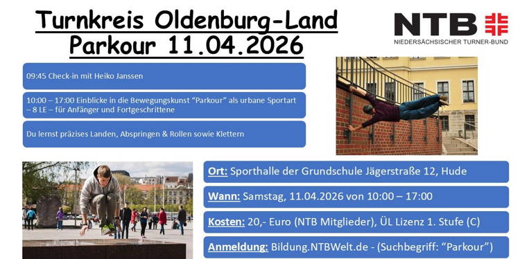 Parkour in Hude am 11.04.