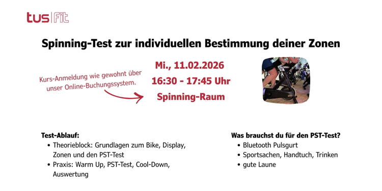 Spinning-Test zur individuellen Bestimmung deiner Zonen