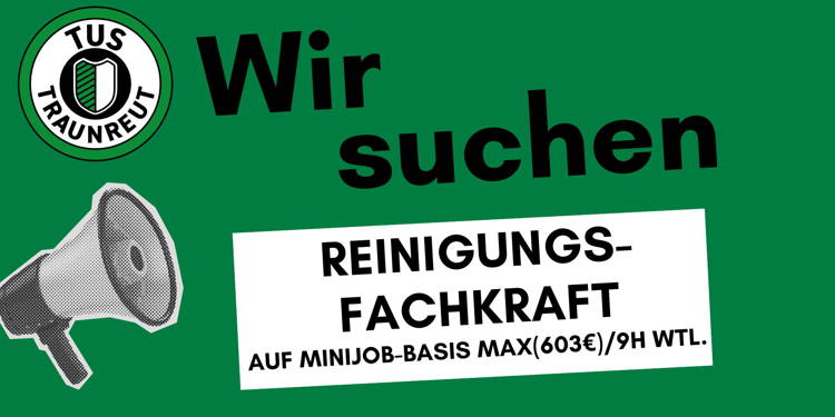 Wir suchen eine Reinigungskraft!