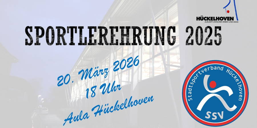 Save the Date: Sportlerehrung 2025 am 20. März 2026