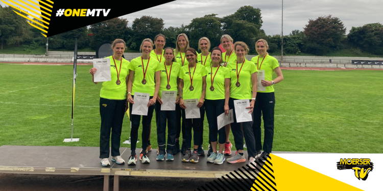 Moerser TV bei den Deutschen Masters-Teamendkämpfen in der Klasse W40 mit Bronze dekoriert