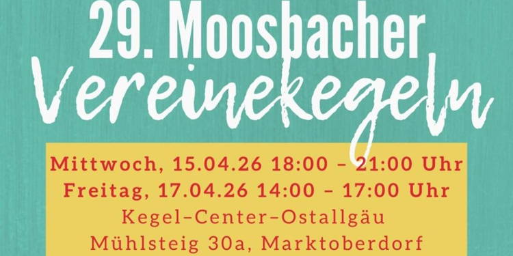 Ergebnisliste 29. Moosbacher Vereinekegeln