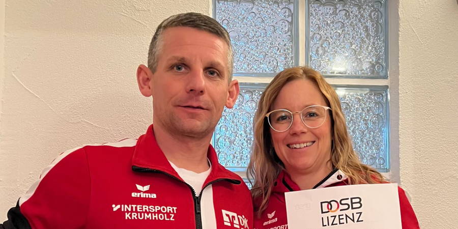 Abteilung Breitensport - Zwei neue Übungsleiter mit C-Lizenz