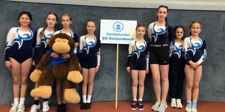 Treppchen knapp verfehlt: Gerätturnerinnen beim Hallenkinderturnfest in Hanau