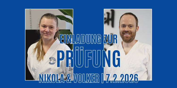 Einladung zur Prüfung am Samstag (7. Februar)