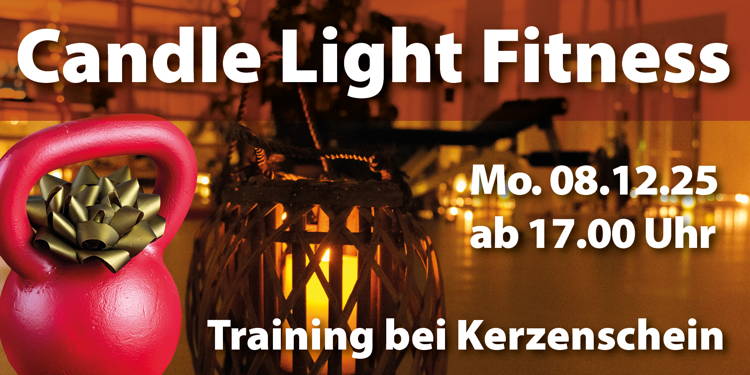 Training bei Kerzenschein