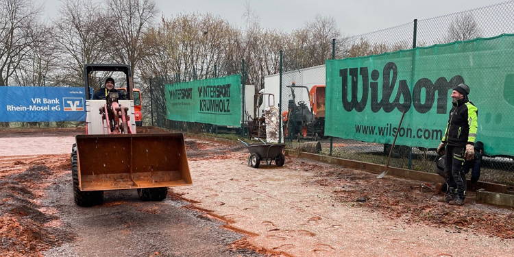 Abteilung Tennis - Umbau von Platz 3 hat begonnen