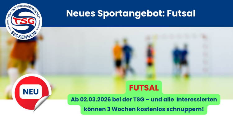 Neu! Futsal bei der TSG