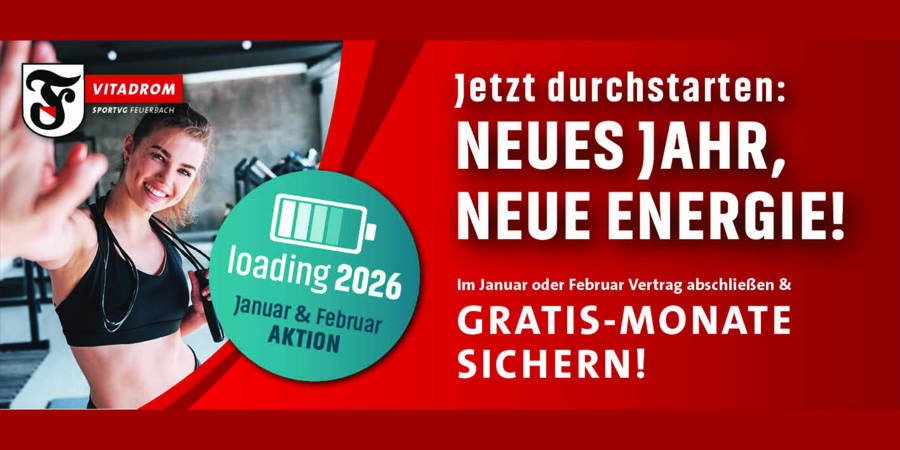 Neues Jahr. Neue Energie! - Neujahrs-Fitnessaktion 2026