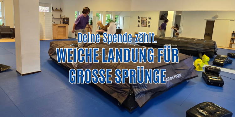 Weiche Landung für große Sprünge – Deine Spende zählt.